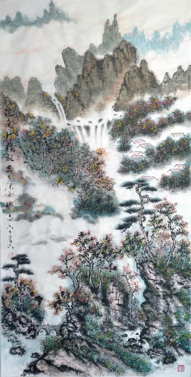 叶显明山水《皖南行旅记》138x68cm(2020).jpg