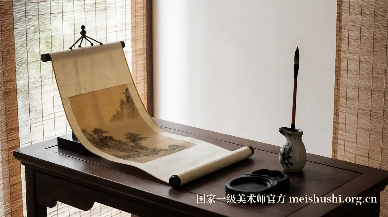 中国画鉴赏的三步法:从构图到材质的视觉路径