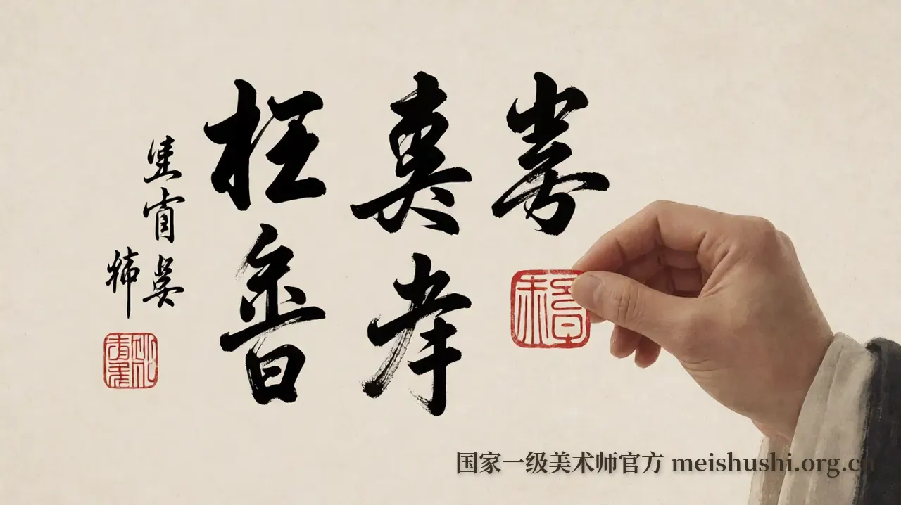 题款与印章的布局密码：如何读懂画作的呼吸节奏