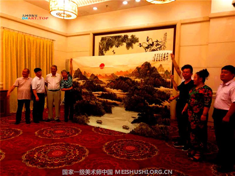 《盛世中华美丽山村》献给人民大会堂最美的画卷 著名书画家陈利波