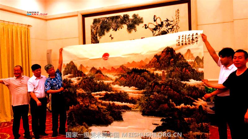《盛世中华美丽山村》献给人民大会堂最美的画卷 著名书画家陈利波