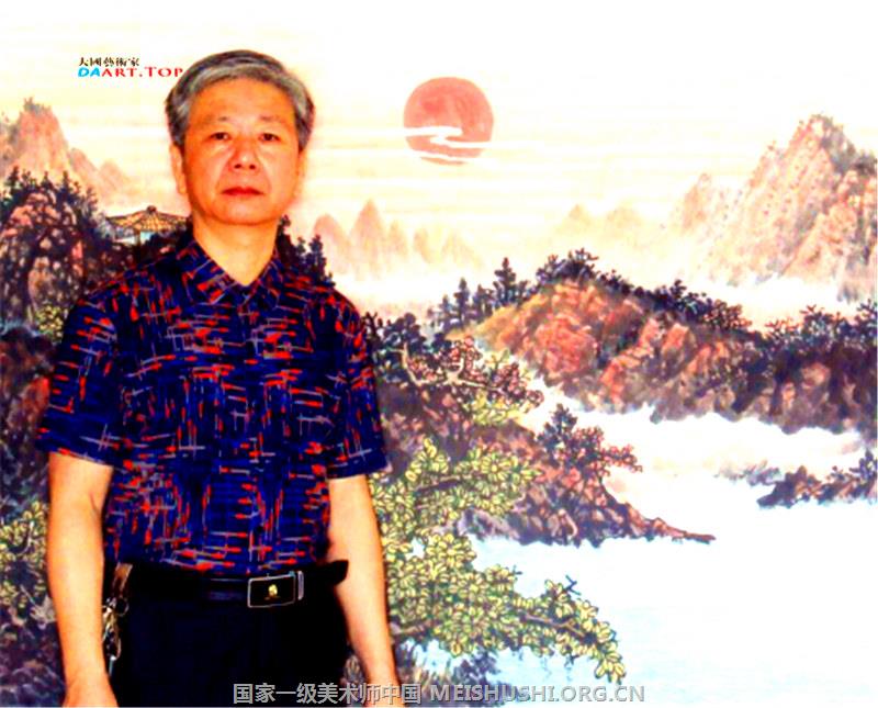 《盛世中华美丽山村》献给人民大会堂最美的画卷 著名书画家陈利波
