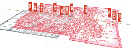 基于数字化技术的“发现·北京中轴线”展在位于北京西郊首钢园内的RE睿·国际创忆馆开展