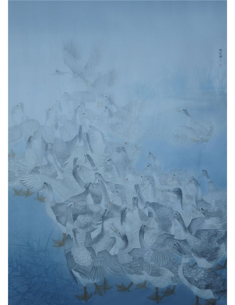 工笔画家李广彦中国传统文化的审美意象艺术赏析 工笔画家李广彦中国传统文化的审美意象艺术赏析