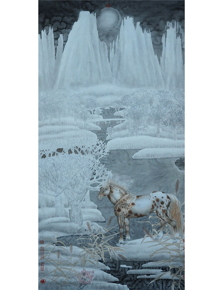 工笔画家李广彦中国传统文化的审美意象艺术赏析 工笔画家李广彦中国传统文化的审美意象艺术赏析