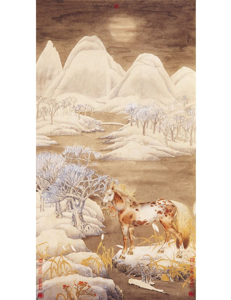 工笔画家李广彦中国传统文化的审美意象艺术赏析 工笔画家李广彦中国传统文化的审美意象艺术赏析