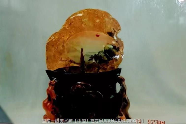 天然水晶内画补景摆件2ox2o㎝国家专利